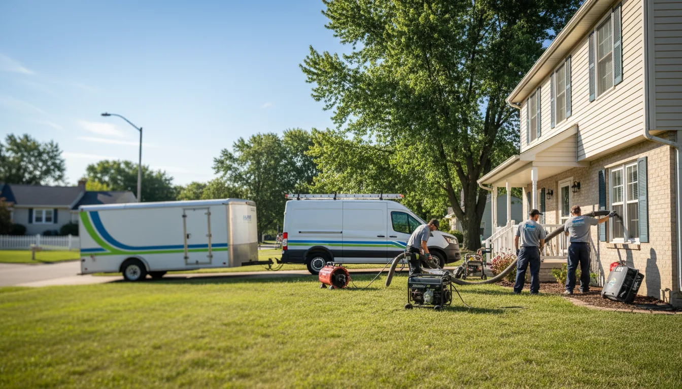 Flooded Basement Restoration And Cleanup With Repair in Deerfield, OH near me